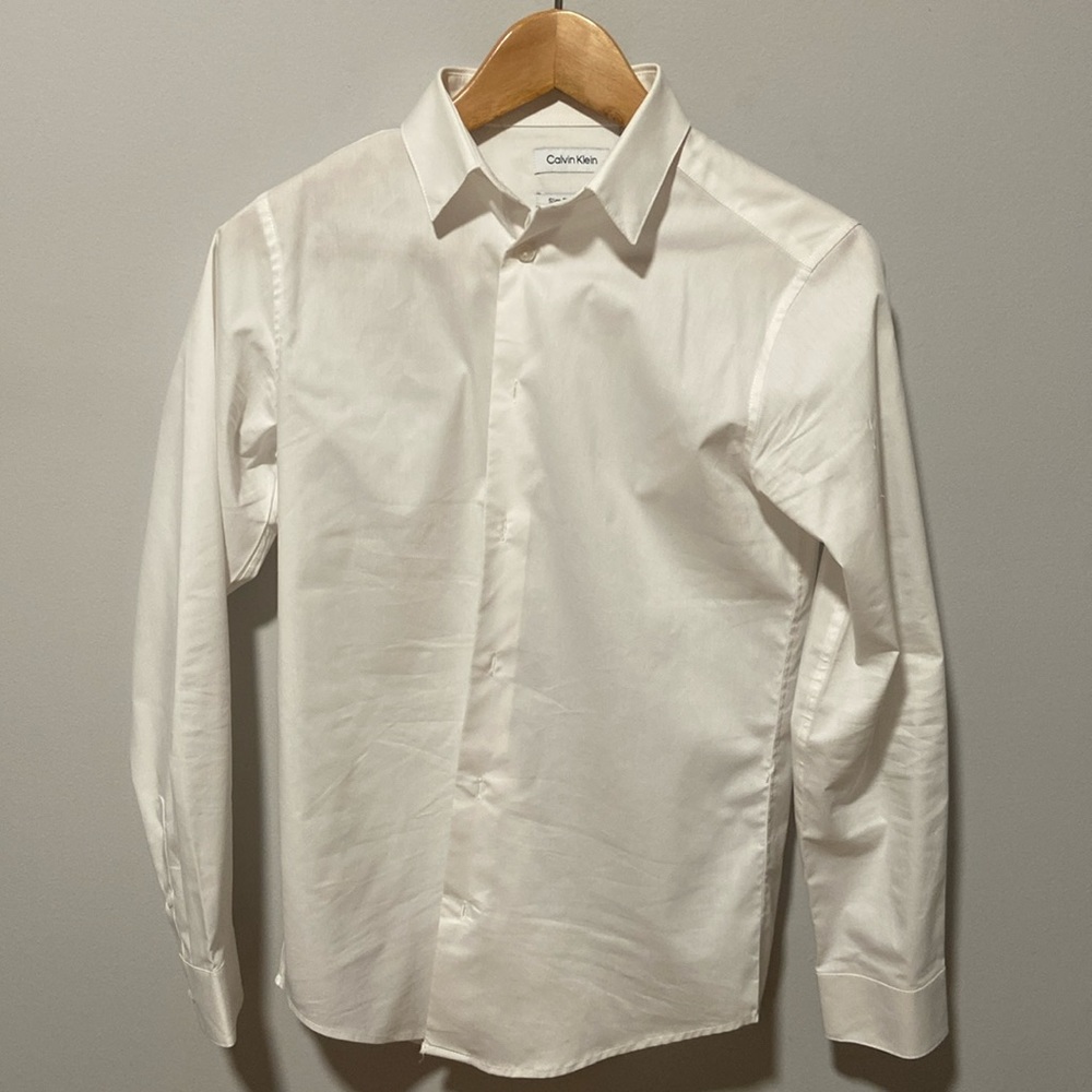 Calvin Klein Slim Fit + Stretch Button-down Shirt